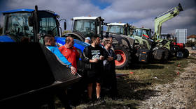Фермеры стран ЕС устроили крупный зерновой протест в Украине
