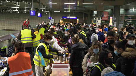 FILE PHOTO. Ukrainian refugees in Germany.