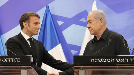Macron wants anti-IS coalition to go after Hamas