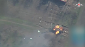 Russian drone knocks out British howitzer (VIDEO)