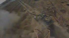 Russian drones hunt for German Leopard tanks (VIDEOS)