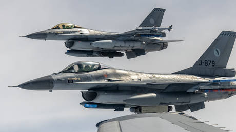 FILE PHOTO: Dutch Air Force F-16 fighters