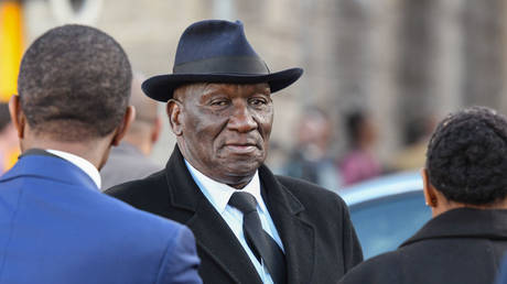 FILE PHOTO: Police Minister Bheki Cele on September 11, 2023 in Cape Town, South Africa.