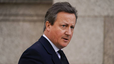 Britain's former Prime Minister David Cameron.