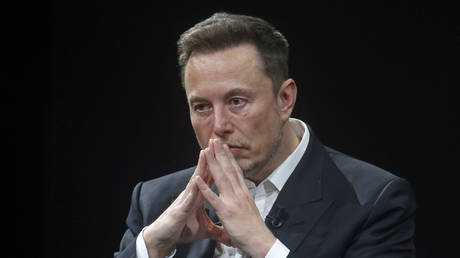 Elon Musk attends the Viva Technology conference dedicated to innovation and startups at the Porte de Versailles exhibition centre on June 16, 2023 in Paris, France.