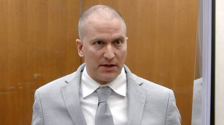 FILE PHOTO: Former Minneapolis police Officer Derek Chauvin addresses the court at the Hennepin County Courthouse, June 25, 2021