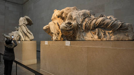 FILE PHOTO: Elgin Marbles, at the British Museum, London, November 28, 2023