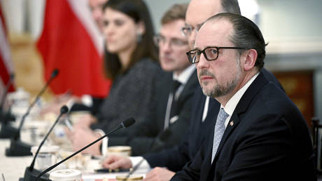 FILE PHOTO. Austrian Foreign Minister Alexander Schallenberg