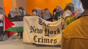 Anti-Israel protesters occupy NYT building (VIDEOS)