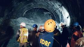 Rescue efforts ongoing to free 40 trapped in Indian tunnel