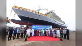 https://www.rt.com/india/587498-india-building-anti-submarine-ships/Индия спустила на воду «Амини», реинкарнацию военного корабля советской эпохи