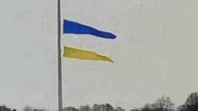 Ukraine’s largest flag destroyed (VIDEO)