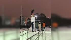 Russian police order destruction of giant snow penis (VIDEO)