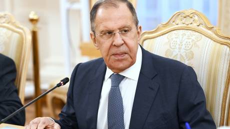 Russian Foreign Minister Sergey Lavrov attends a meeting with Venezuelan Foreign Minister Yvan Gil, in Moscow, Russia.