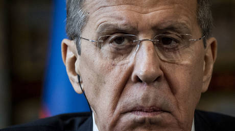 FILE PHOTO: Russian Foreign Minister Sergey Lavrov attends a press conference in Rome, Italy, on February 18, 2020
