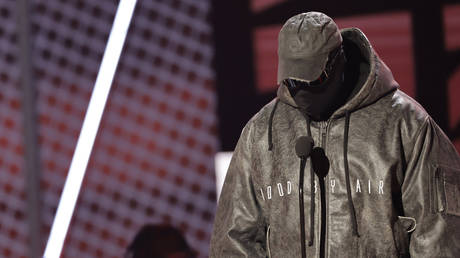 Ye performs at the BET Awards in June 2022