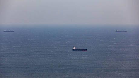 File photo: Commercial ships in the Mediterranean Sea on December 21, 2023.