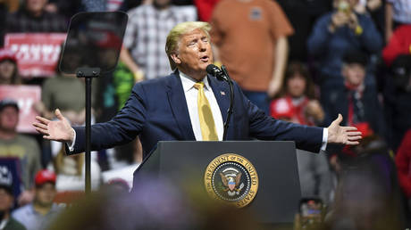 President Donald Trump speaks to supporters during a Keep America Great rally on February 20, 2020 in Colorado Springs, Colorado