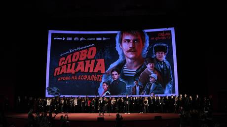 The premiere of the TV mini-series ‘A Boy’s Word: Blood on the Asphalt’ in Moscow on November 9, 2023.