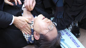South Korean opposition leader stabbed in neck (GRAPHIC VIDEO)