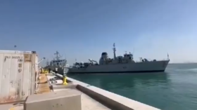 Британские военные корабли столкнулись в Персидском заливе (ВИДЕО)