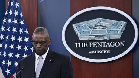 US Defense Secretary Lloyd Austin speaks at a press conference in Washington, DC on February 1, 2024.