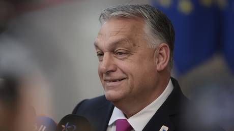 FILE PHOTO: Hungarian Prime Minister Viktor Orban arrives at an EU summit in Brussels, Belgium.