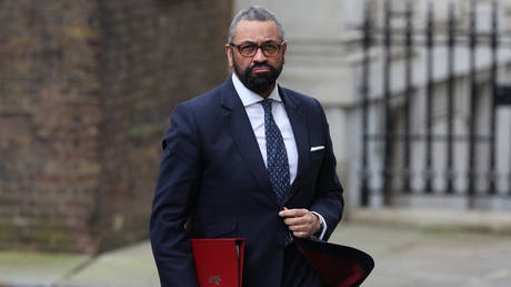 Britain's Home Secretary James Cleverly