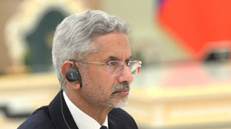 India's Foreign Minister Subrahmanyam Jaishankar attends a meeting with Russian president Vladimir Putin in Moscow on December 27, 2023.