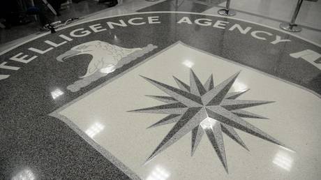 FILE PHOTO: The seal of the Central Intelligence Agency (CIA) is seen on the floor at the CIA headquarters in Langley, Virginia, US, on January 21, 2017.