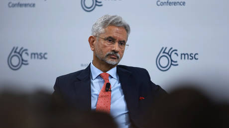 Subrahmanyam Jaishankar, India Minister of External Affairs, attends the 2024 Munich Security Conference on February 17, 2024 in Munich, Germany.