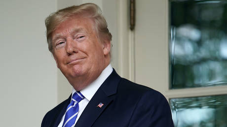File photo: Then-US President Donald Trump in July 2019.