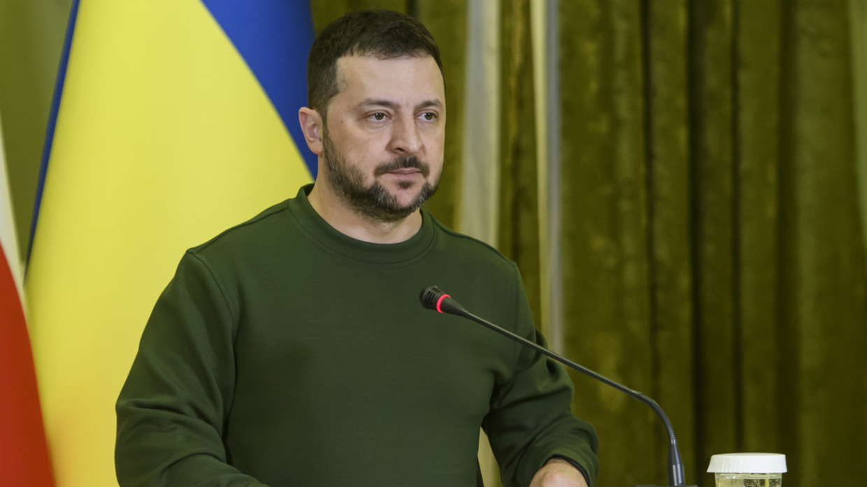 Ukrainian President Vladimir Zelensky, Kiev, Ukraine, January 22, 2024.