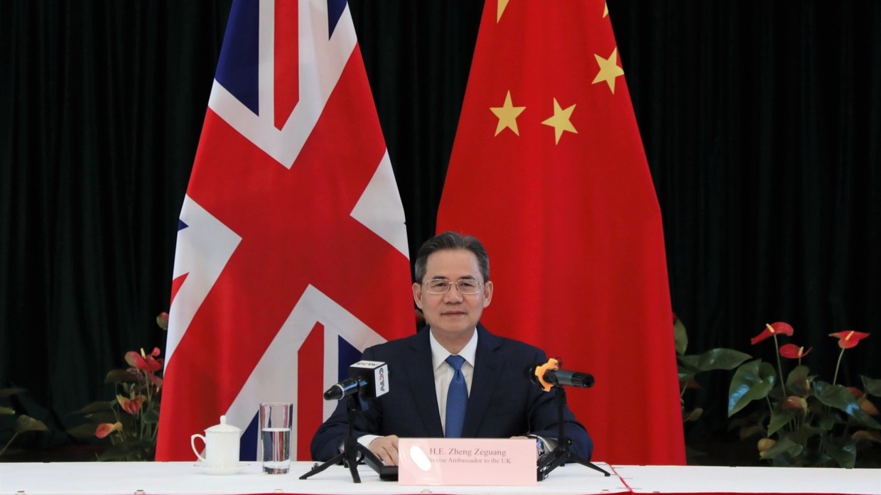 FILE PHOTO: Chinese ambassador to the UK Zheng Zeguang