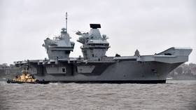 British aircraft carrier fails to leave port