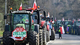 Polish farmers block highway into Germany (VIDEO)