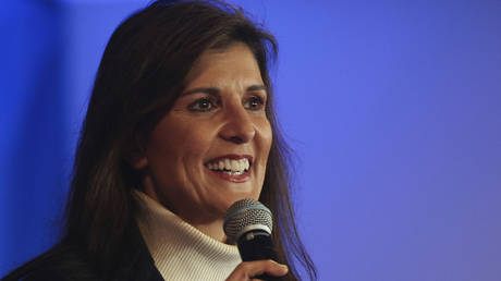 Nikki Haley speaks at a campaign event in Portland, Maine, March 3, 2024