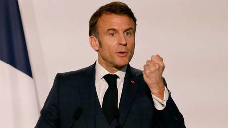 France’s President Emmanuel Macron Ludovic Marin
