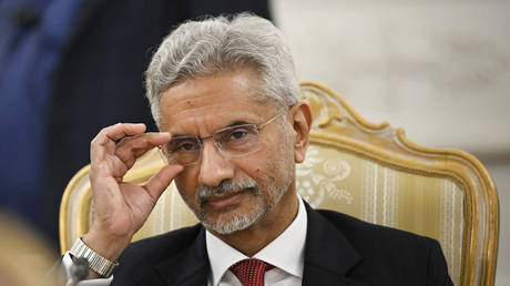India's Foreign Minister Subrahmanyam Jaishankar during a meeting with his Russian counterpart in Moscow on December 27, 2023.
