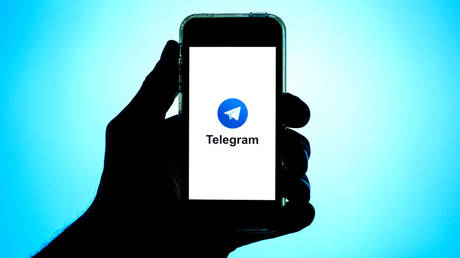 The Telegram app displayed on a smartphone screen