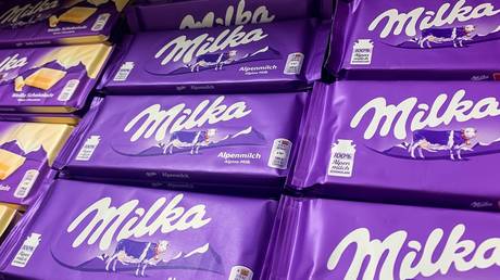 FILE PHOTO: Milka chocolate bars.