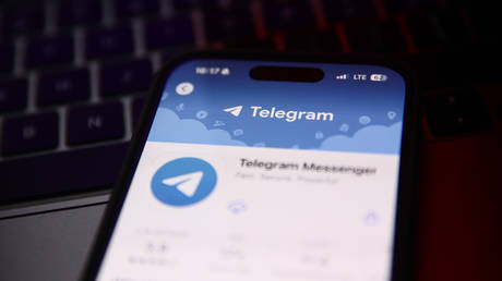 FILE PHOTO: Telegram on the App Store.