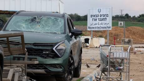 The Erez border crossing between southern Israel and Gaza, January 3, 2024.