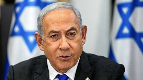 FILE PHOTO: Israeli Prime Minister Benjamin Netanyahu during a cabinet meeting.