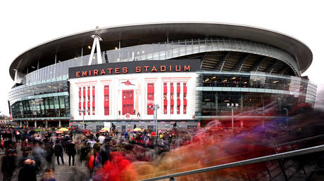 Emirates Stadium in London, UK.
