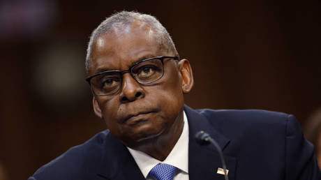 Secretary of Defense Lloyd Austin testifies before the Senate Armed Services Committee in the Hart Senate Office Building on Capitol Hill on April 09, 2024 in Washington, DC.