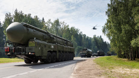  Russian Yars intercontinental ballistic missile system.