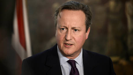 UK Foreign Secretary and former Prime Minister David Cameron.