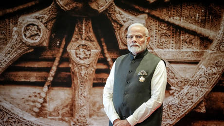 Narendra Modi, Prime Minister of India, at the G20 Summit in New Delhi in September 2023.