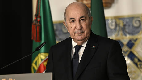 Algeria's President Abdelmadjid Tebboune.